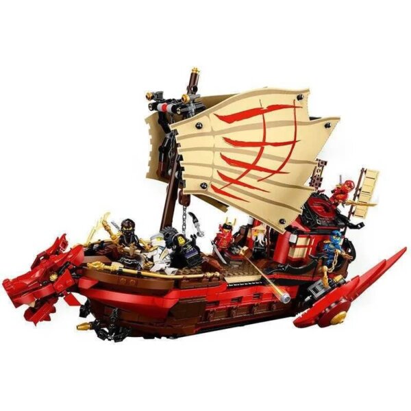 Lego-compatible Ninjago series "Destiny's Bounty" dragon ship building set