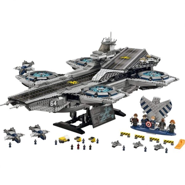 Compatible with LEGO Super Heroes S.H.I.E.L.D. Helicarrier (Avengers) building blocks.